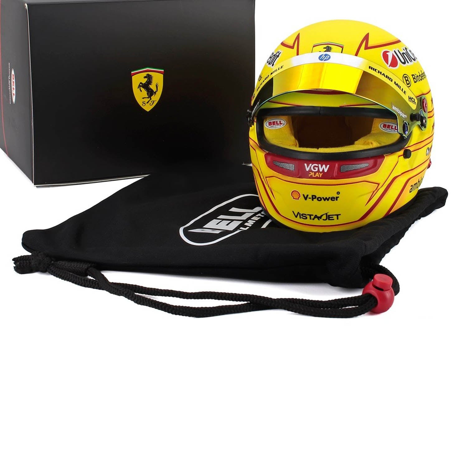 Scuderia Ferrari #44 Hamilton 2025 1:2 Mini Helmet by Bell