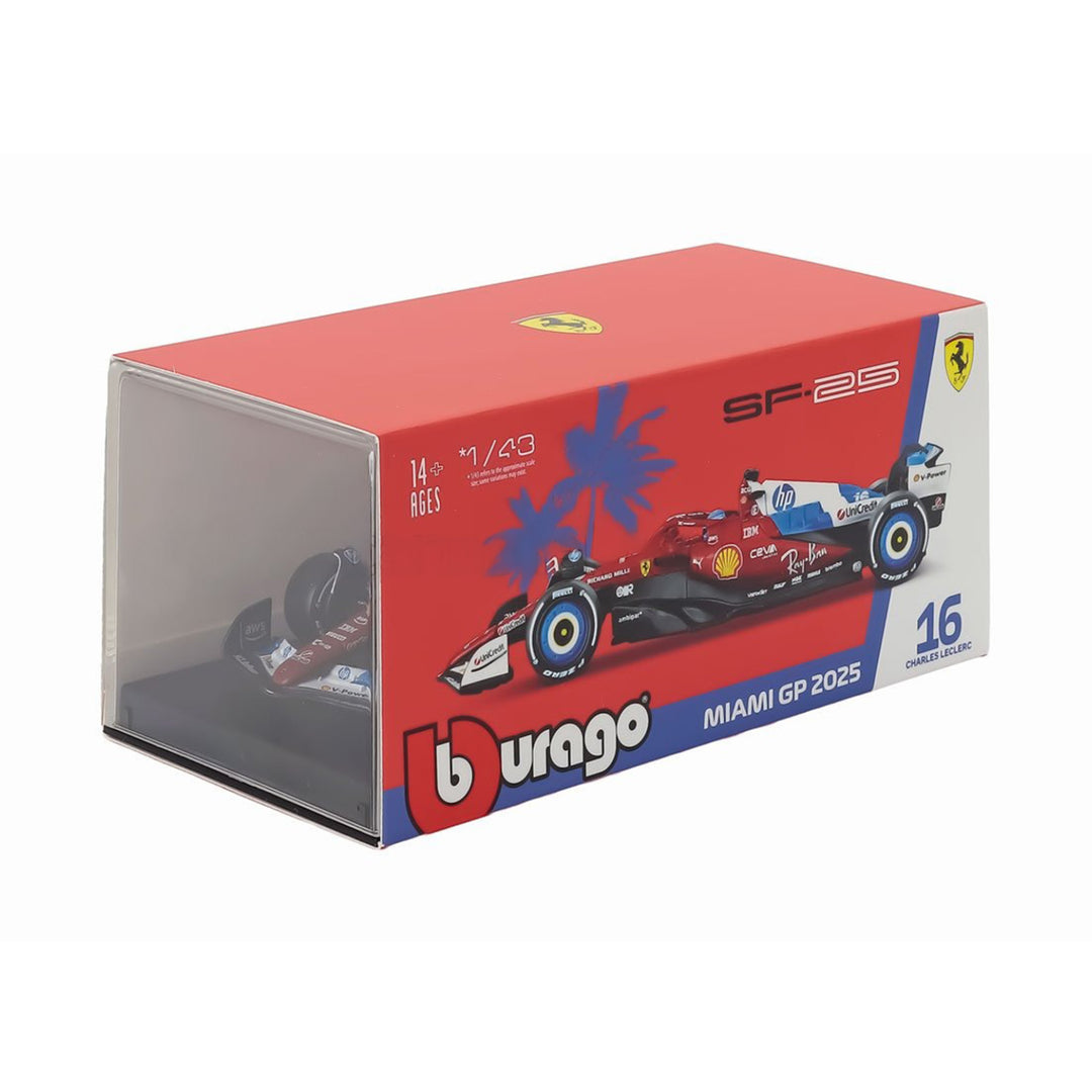 #16 Leclerc SF-25 Miami GP 2025 1:43 Car Model