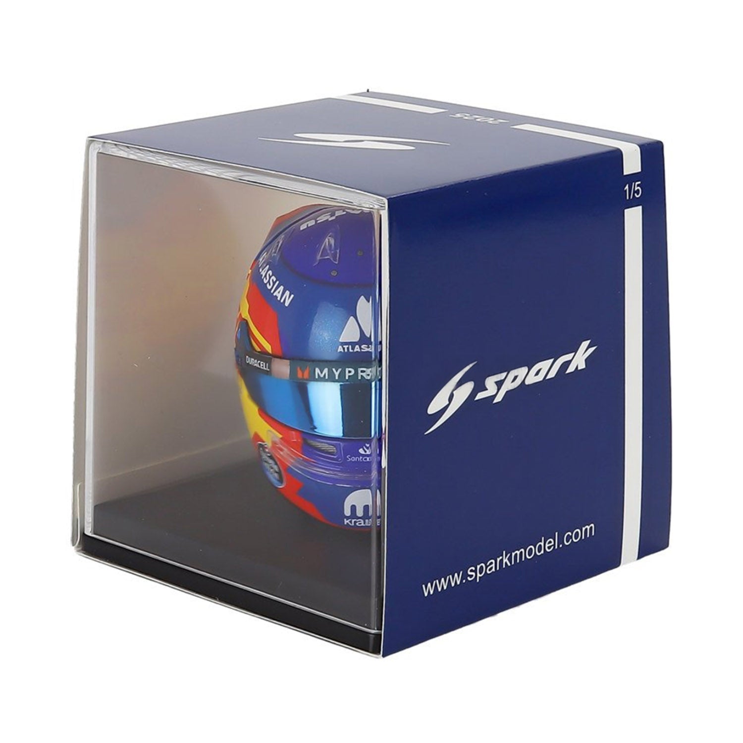 Williams Racing #55 Sainz 2025 Season 1:5 Mini Helmet - Official
