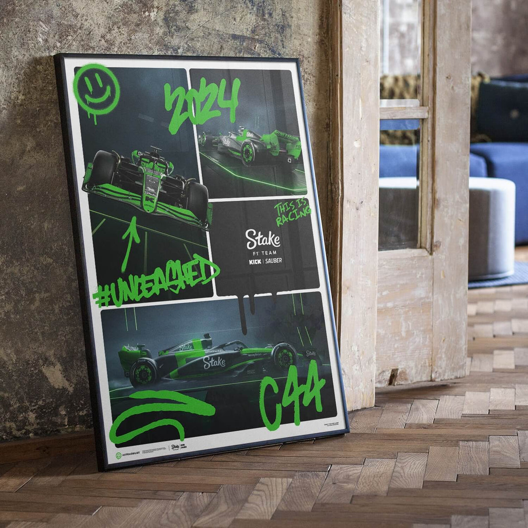 Kick Sauber F1 Team - C44 - #Unleashed - 2024 | Large - Poster - Fueler™ 