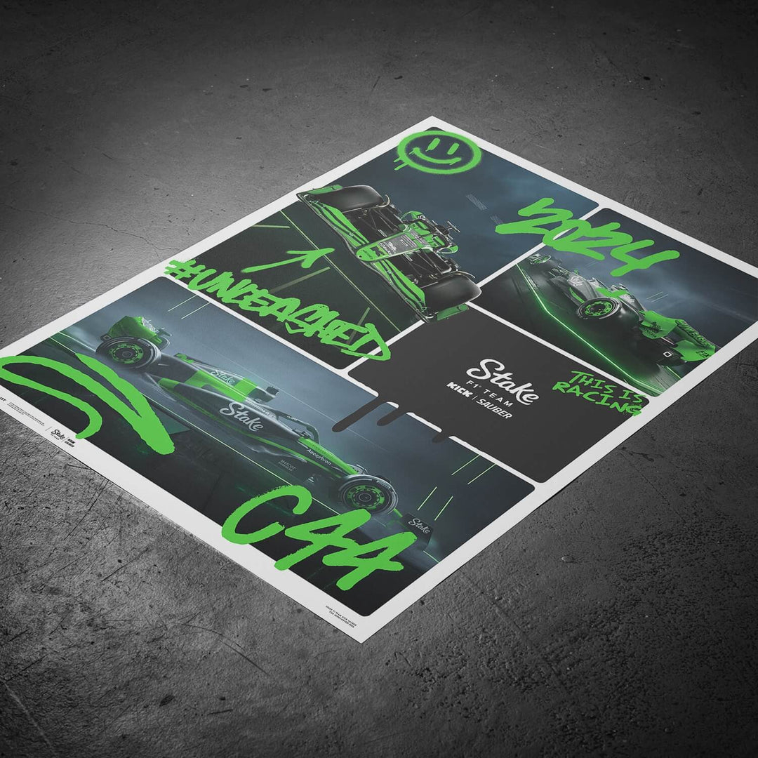 Kick Sauber F1 Team - C44 - #Unleashed - 2024 | Large - Poster - Fueler™ 
