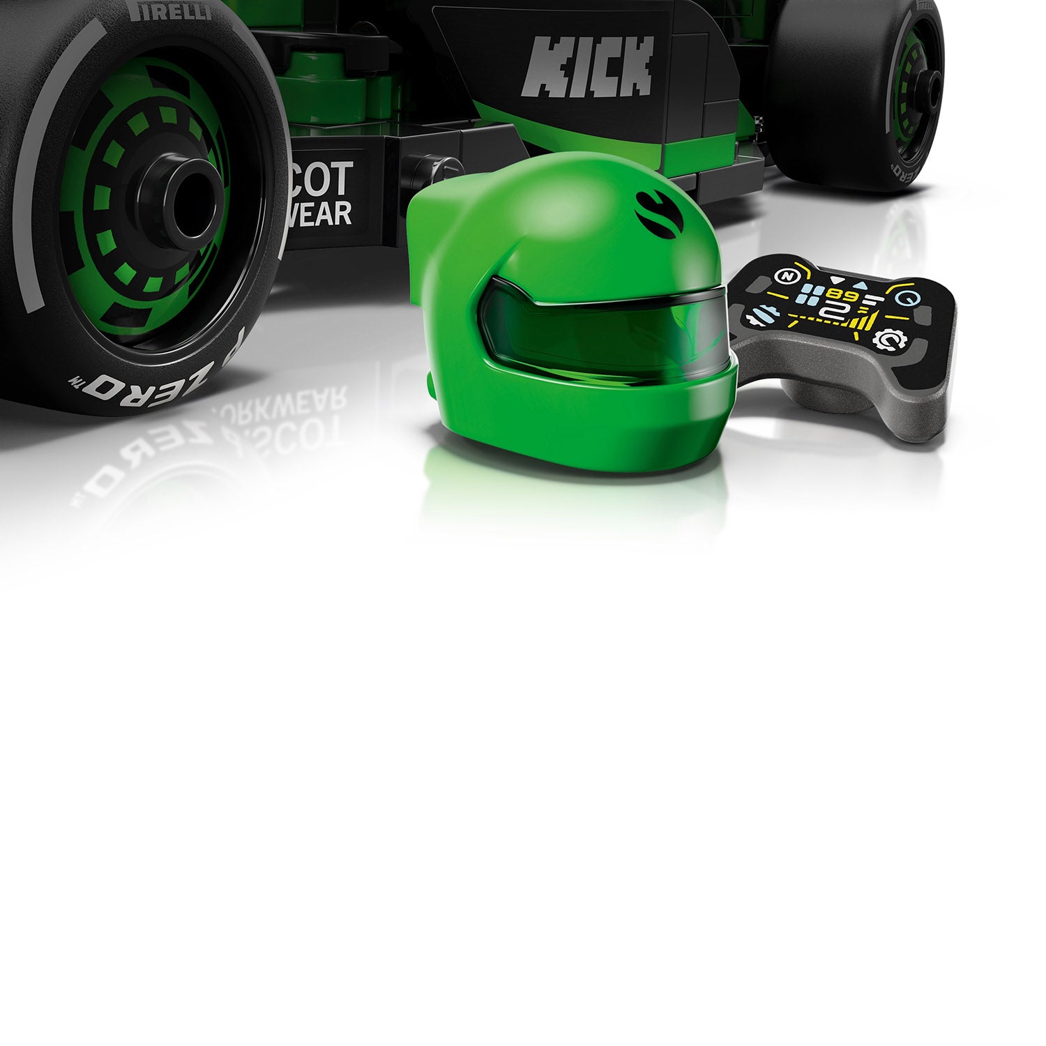 Kick Sauber C44 2024 1:25 Lego Car Model - Kick Sauber F1 Team - Fueler™ - 77247 - fueler.store - Car Model