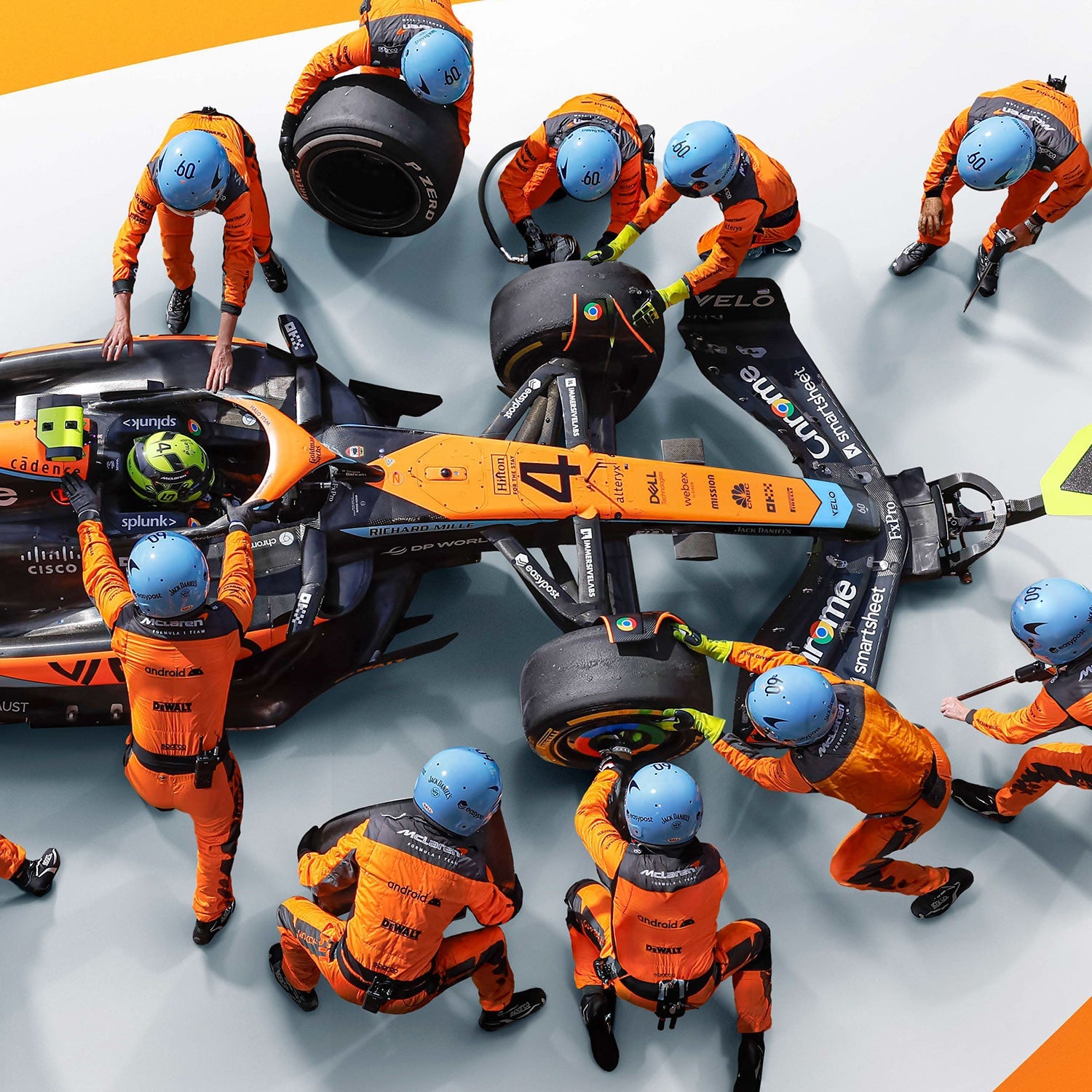 1.80 - World Record Fastest Pit Stop - 
2023 | Large - McLaren F1 - Fueler™ - PROD01004858 - fueler.store - Poster