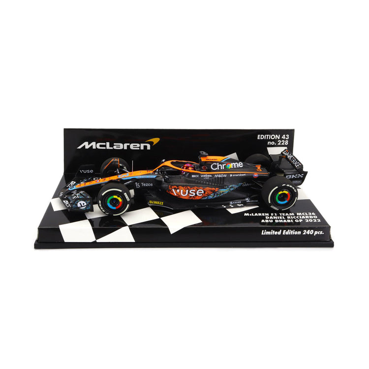 #3 Ricciardo MCL36 2022 AbuDhabi GP 1:43 Minichamps Car Model - McLaren F1 - Fueler™ 