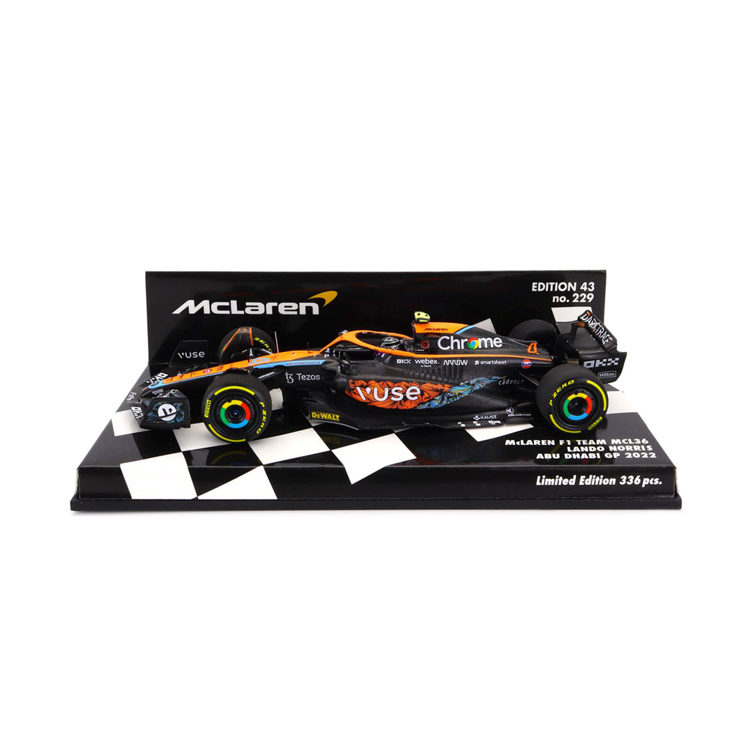 #4 Norris 2022 AbuDhabi GP MCL36 1:43 Spark Car Model - McLaren F1 - Fueler™ - 537226504 - fueler.store - Collectibles