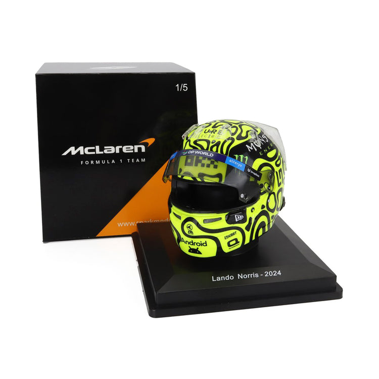 #4 Norris 2024 1:5 Spark Mini Helmet - McLaren F1 - Fueler™ - 5HF141 - fueler.store - Collectibles