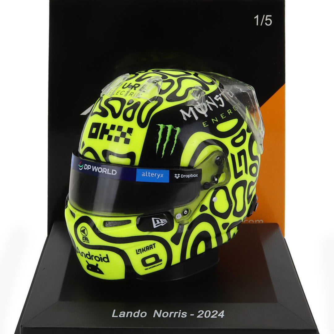 #4 Norris 2024 1:5 Spark Mini Helmet - McLaren F1 - Fueler™ - 5HF141 - fueler.store - Collectibles