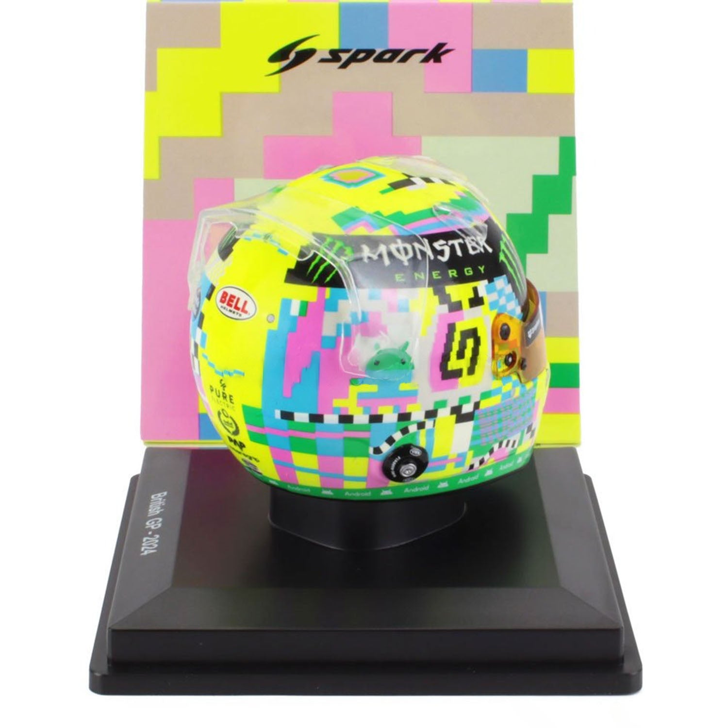 #4 Norris British GP 3rd Place 2024 1:5 Mini Helmet - McLaren F1 - Fueler™ - 5HF162 - fueler.store - Mini Helmet
