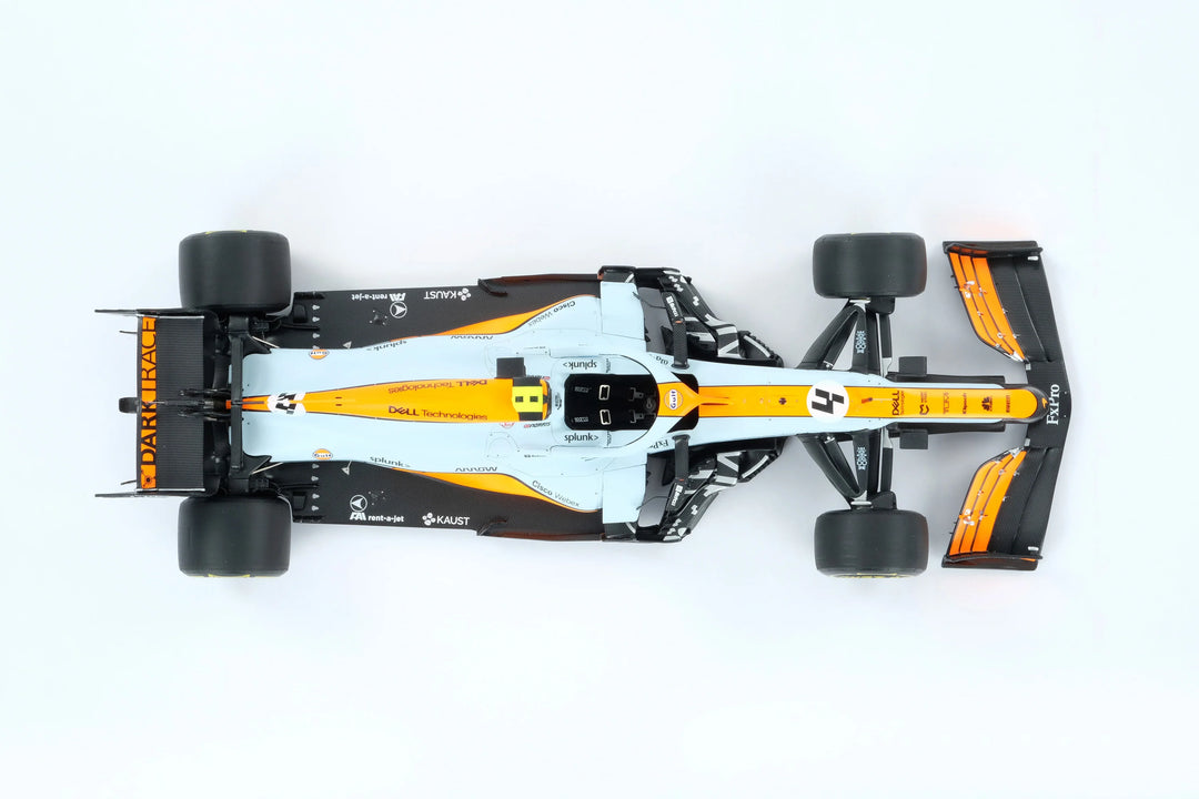 McLaren F1 - #4 Norris MCL35M 2021 Monaco Grand Prix (Gulf Livery) 1:18 Amalgam Car Model - Car Model - Fueler™ 