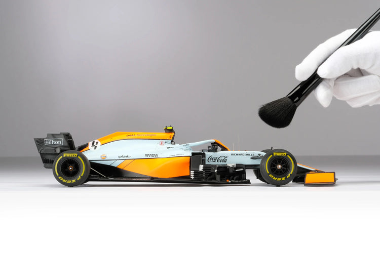 McLaren F1 - #4 Norris MCL35M 2021 Monaco Grand Prix (Gulf Livery) 1:18 Amalgam Car Model - Car Model - Fueler™ 