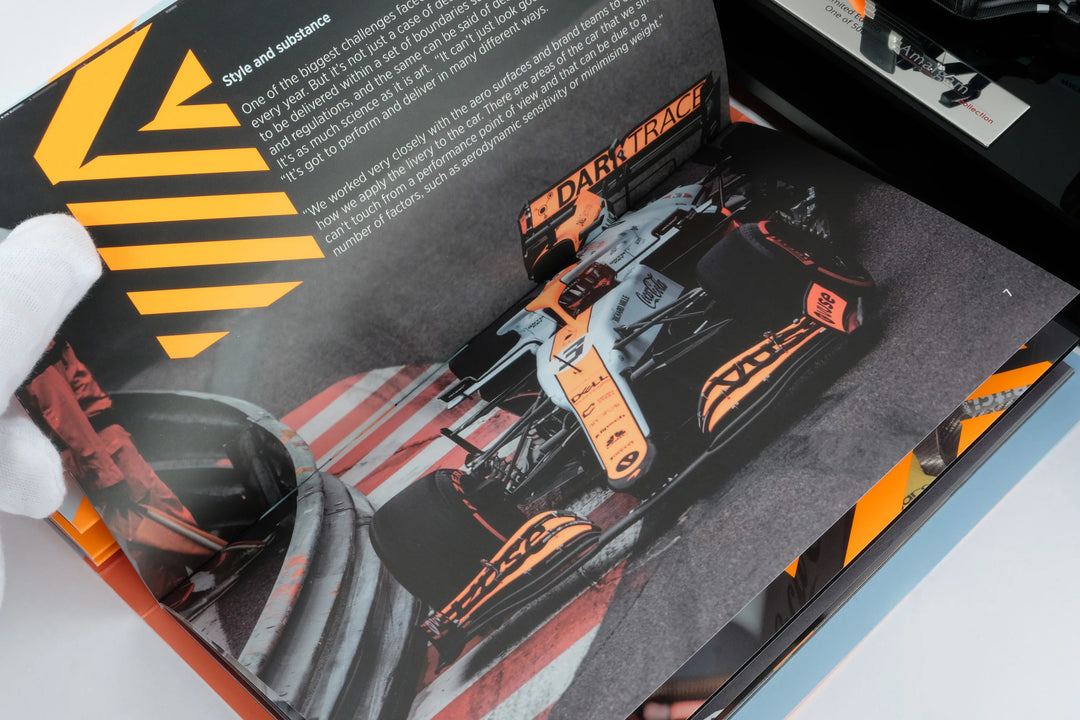 #4 Norris MCL35M 2021 Monaco Grand Prix (Gulf Livery) 1:18 Amalgam Car Model - McLaren F1 - Fueler™ - M6185-M4N - fueler.store - Collectibles