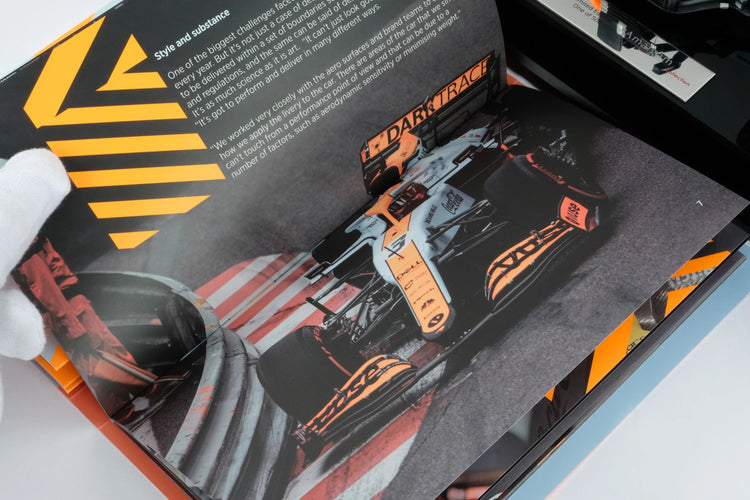 #4 Norris MCL35M 2021 Monaco Grand Prix (Gulf Livery) 1:18 Amalgam Car Model - McLaren F1 - Fueler™ - M6185-M4N - fueler.store - Car Model