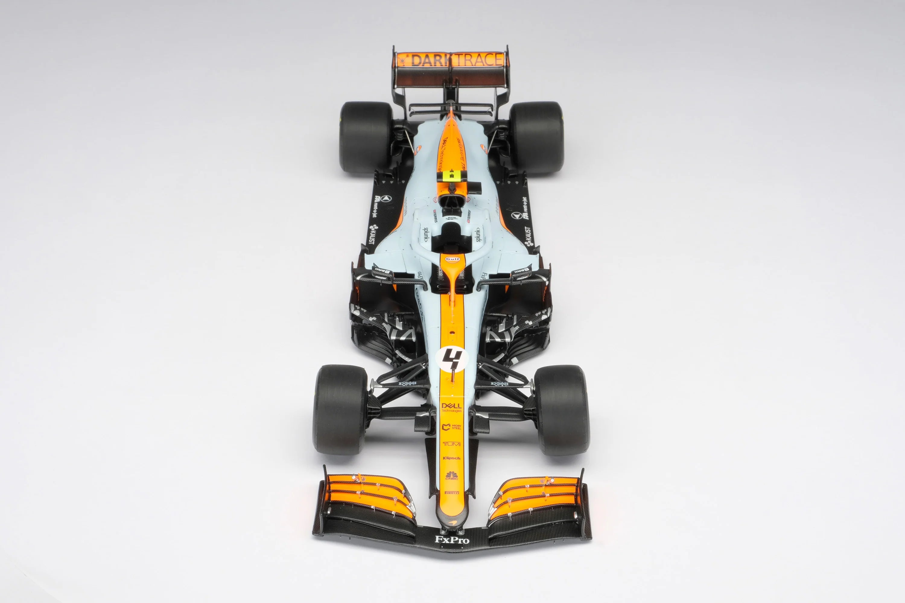 #4 Norris MCL35M 2021 Monaco Grand Prix (Gulf Livery) 1:18 Amalgam Car Model - McLaren F1 - Fueler™ - M6185-M4N - fueler.store - Collectibles