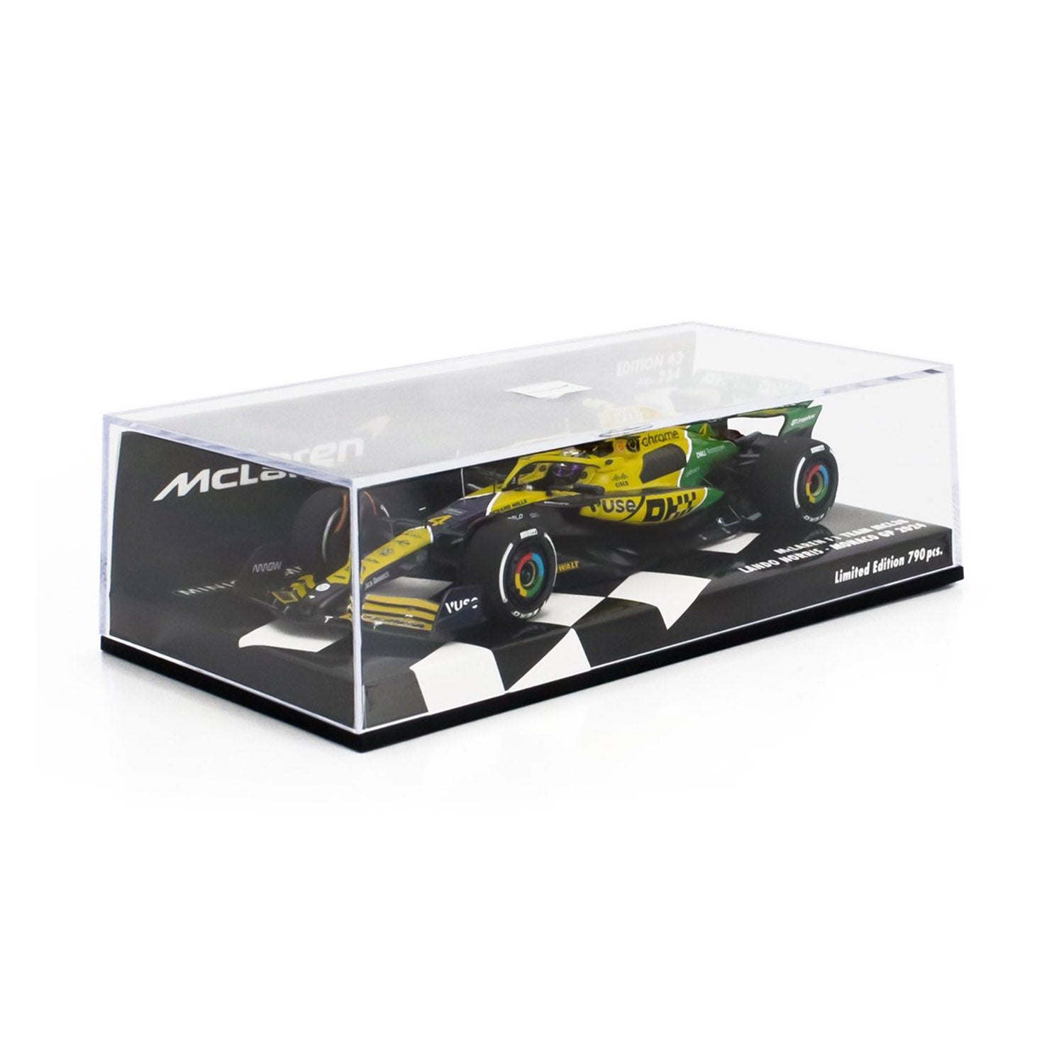 McLaren F1 - #4 Norris MCL38 Monaco GP 4th Place 2024 1:43 Minichamps Car Model - Car Model - Fueler™ 