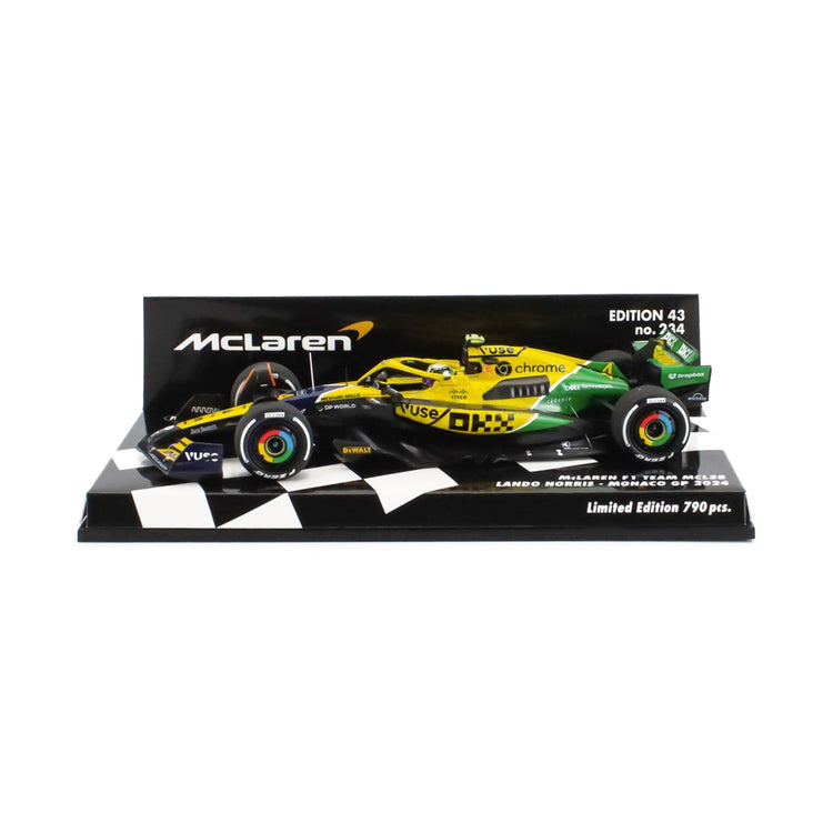 #4 Norris MCL38 Monaco GP 4th Place 2024 1:43 Minichamps Car Model - McLaren F1 - Fueler™ - 537245104 - fueler.store - Car Model