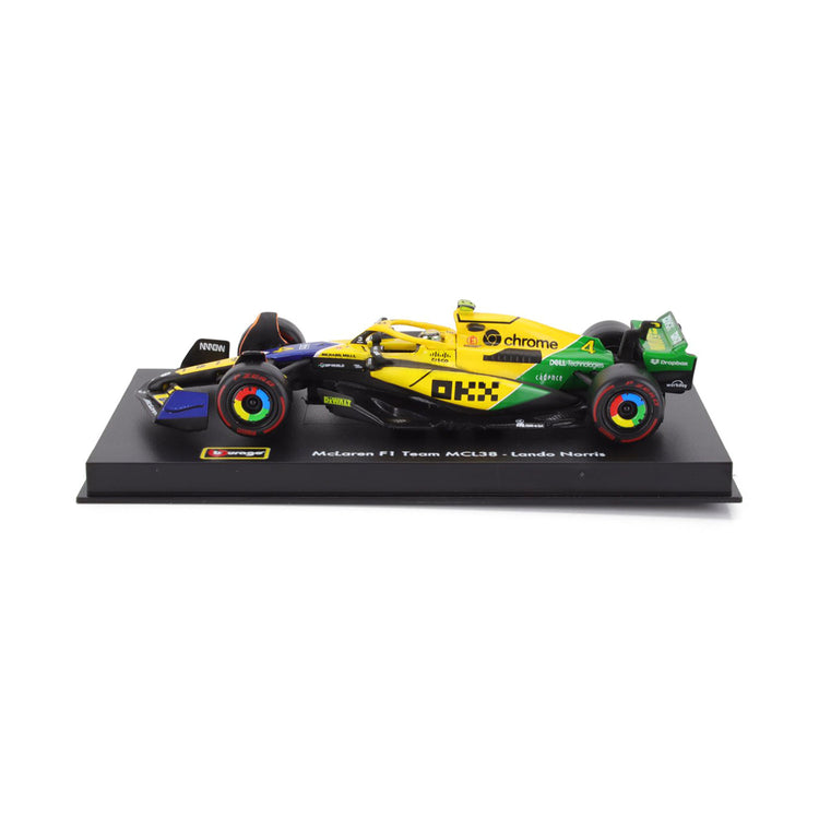 #4 Norris MCL38 Monaco GP Senna 30th Edition 1:43 Car Model - McLaren F1 - Fueler™ - 18-38215-N-SENNA - fueler.store - Car Model