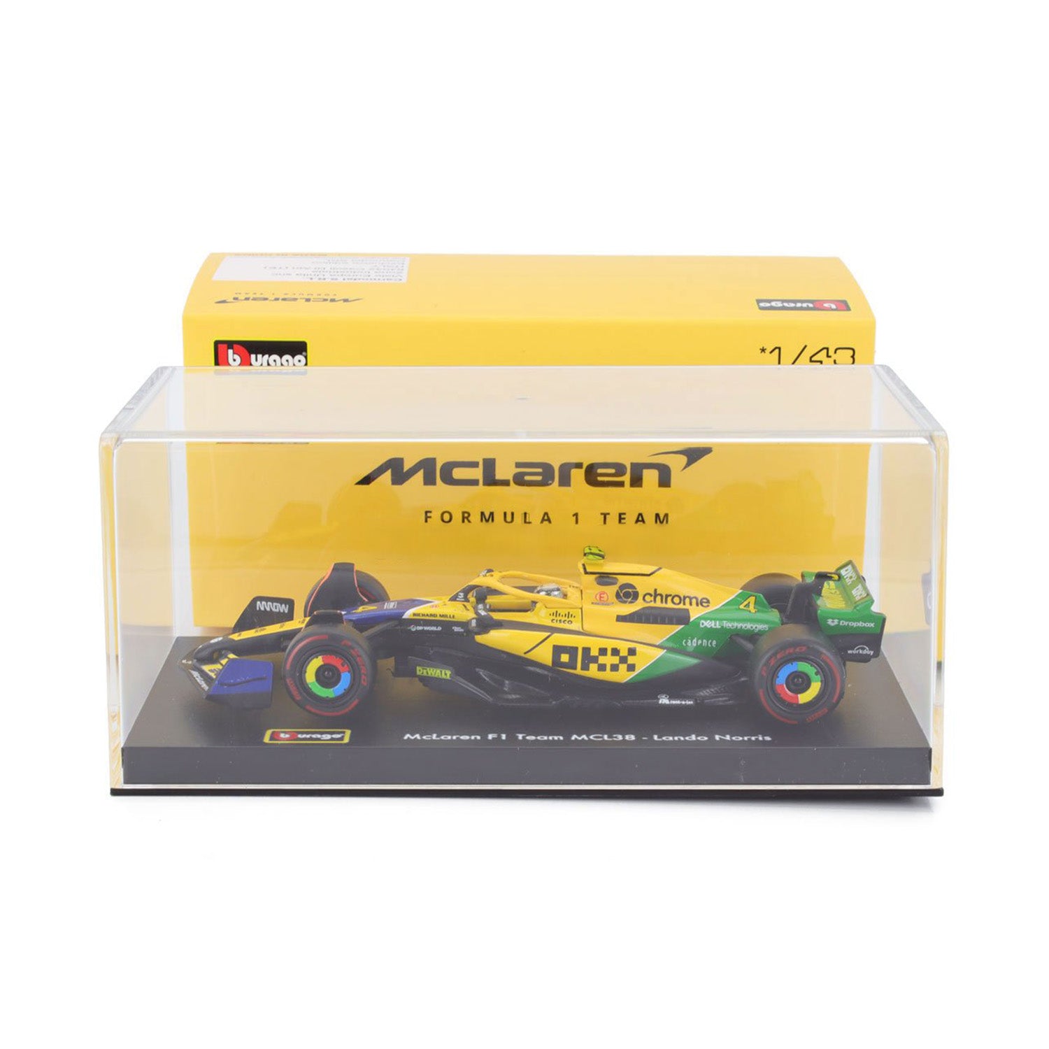McLaren F1 - #4 Norris MCL38 Monaco GP Senna 30th Edition 1:43 Car Model - Car Model - Fueler™ 