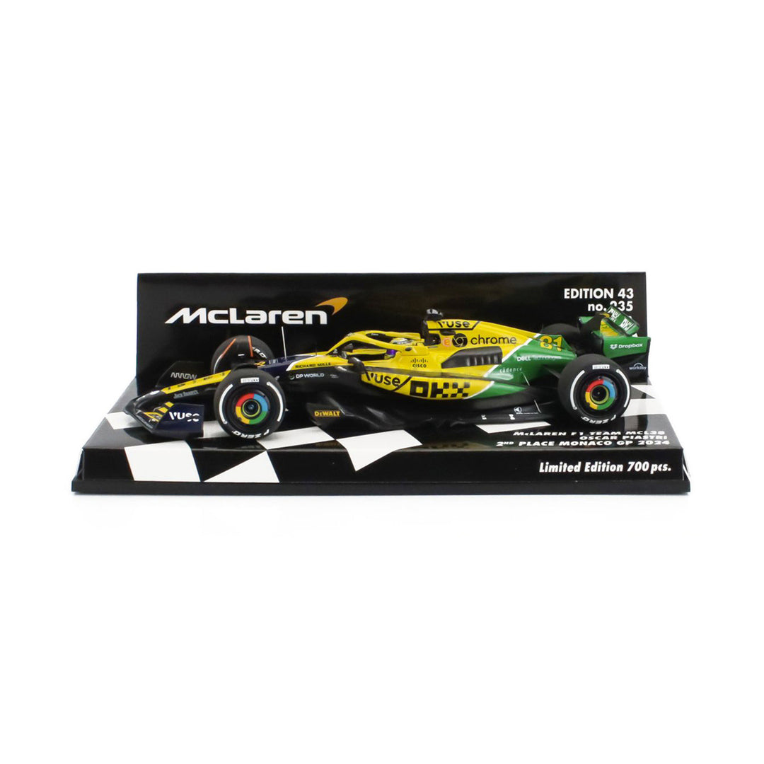 McLaren F1 - #81 Piastri MCL38 Monaco GP 2nd Place 2024 1:43 Car Model - Car Model - Fueler™ 