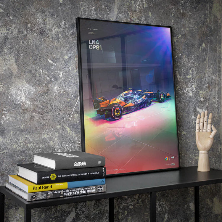 McLaren F1 - Chrome Livery | US Grand Prix 2024 | Collector’s Edition Poster | Large - Poster - Fueler™ 