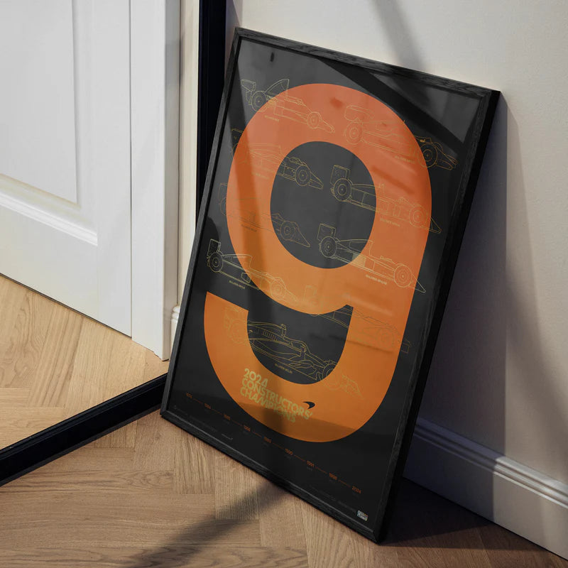 F1® World Constructors' Champions - 2024 - History | Collector's Edition Poster | Large - McLaren F1 - Fueler™ - PROD01005065 - fueler.store - Poster