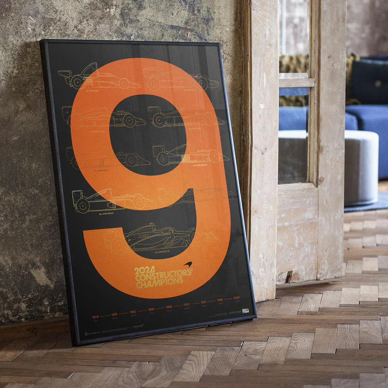 F1® World Constructors' Champions - 2024 - History | Collector's Edition Poster | Large - McLaren F1 - Fueler™ - PROD01005065 - fueler.store - Poster