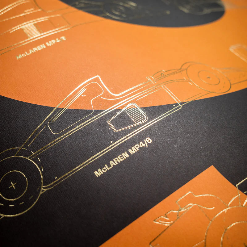 F1® World Constructors' Champions - 2024 - History | Collector's Edition Poster | Large - McLaren F1 - Fueler™ - PROD01005065 - fueler.store - Poster