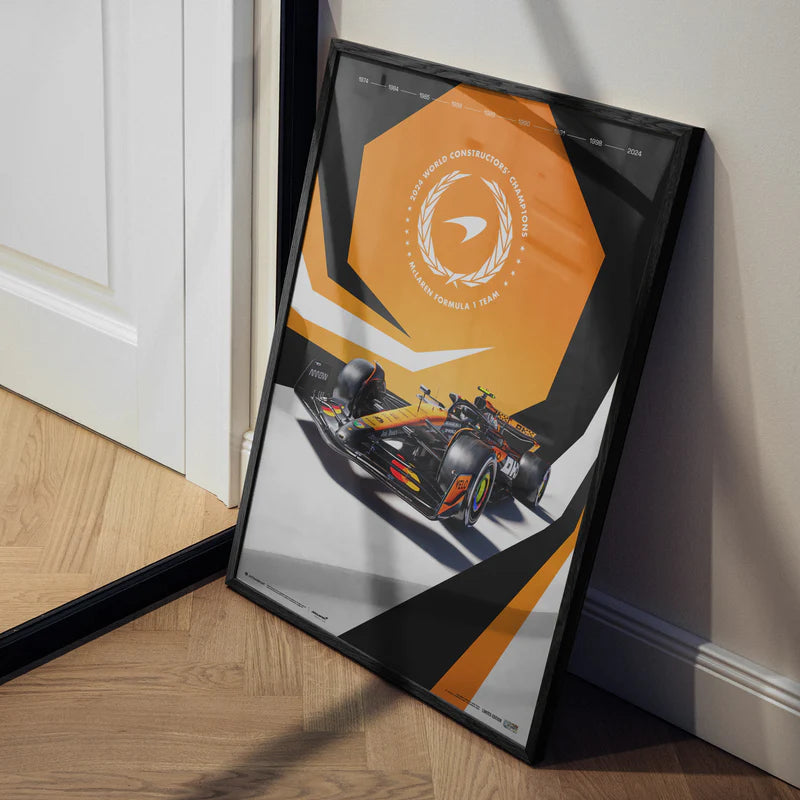 F1® World Constructors' Champions - 2024 | Limited Edition Poster | Large - McLaren F1 - Fueler™ - PROD01005066 - fueler.store - Poster