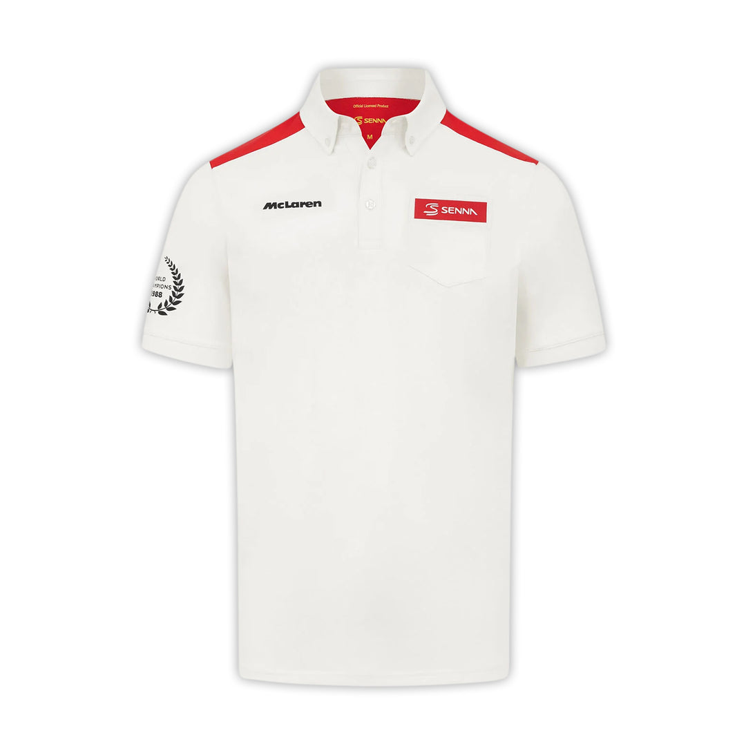 MCL X Senna Special Edition Polo - McLaren F1 - Fueler™ - 701231525001803 - fueler.store - Polo