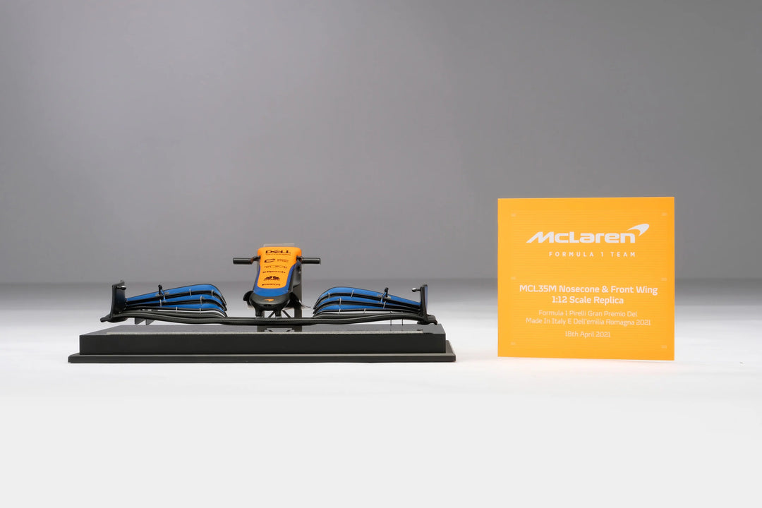 MCL35 Front Wing 2021 Imola Grand Prix Amalgam 1:12 Nosecone - McLaren F1 - Fueler™ - M6183 - fueler.store - Collectibles