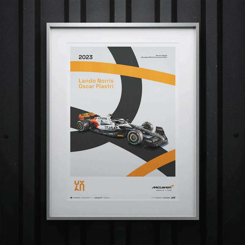 MCL60 | 2023 60th Anniversary | Large - McLaren F1 - Fueler™ - PROD01004555 - fueler.store - Poster