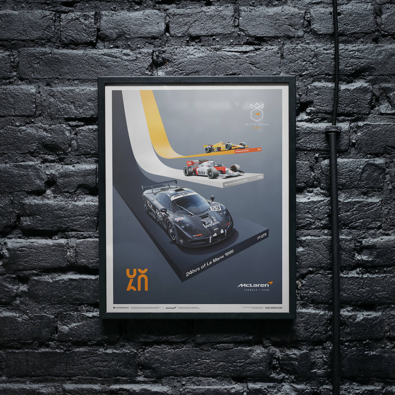 McLaren Racing - The Triple Crown - 60th Anniversary - McLaren F1 - Fueler™ - PROD01004418 - fueler.store - Poster