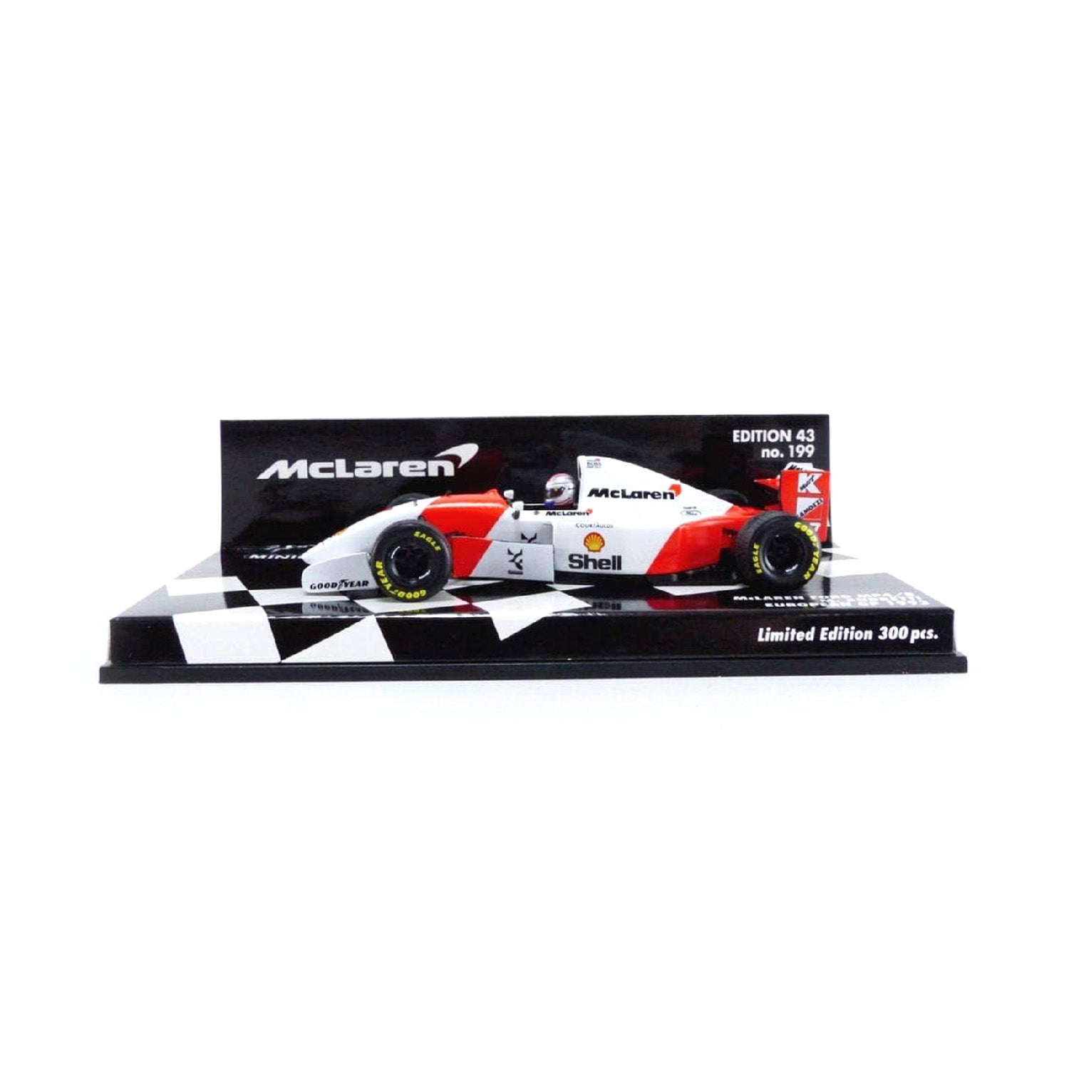 Micheal Andretti European GP 1993 McLaren Ford 1:43 Minichamps Model Car - McLaren F1 - Fueler™ - 530934327 - fueler.store - Car Model