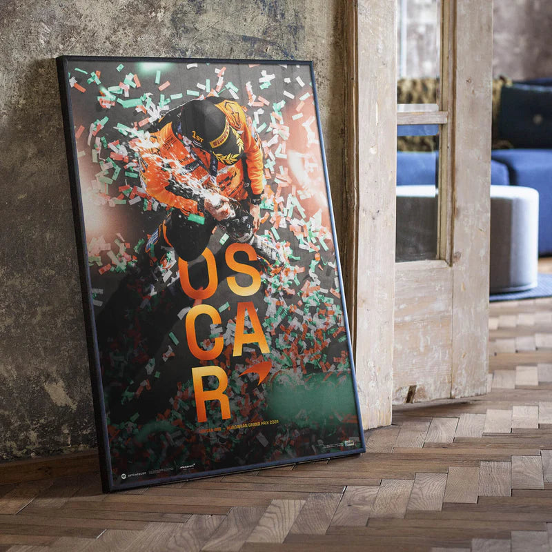 McLaren F1 - Oscar Piastri | 2024 Maiden Grand Prix Win Hungary | Collector’s Edition Poster | Large - Poster - Fueler™ 