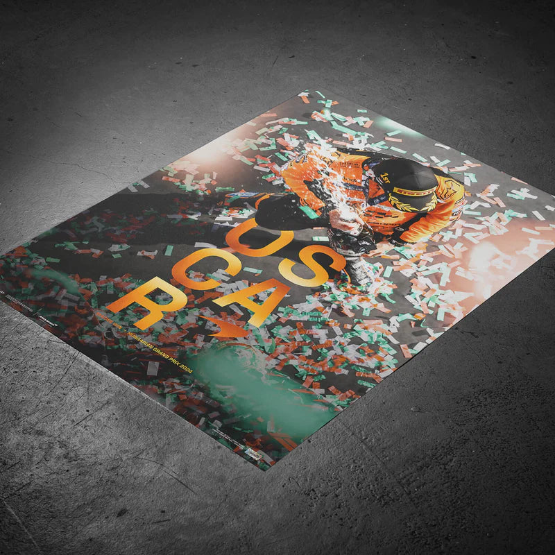 McLaren F1 - Oscar Piastri | 2024 Maiden Grand Prix Win Hungary | Collector’s Edition Poster | Large - Poster - Fueler™ 