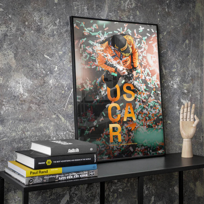 Oscar Piastri | 2024 Maiden Grand Prix Win Hungary | Collector’s Edition Poster | Large - McLaren F1 - Fueler™ - PROD01004998 - fueler.store - Poster