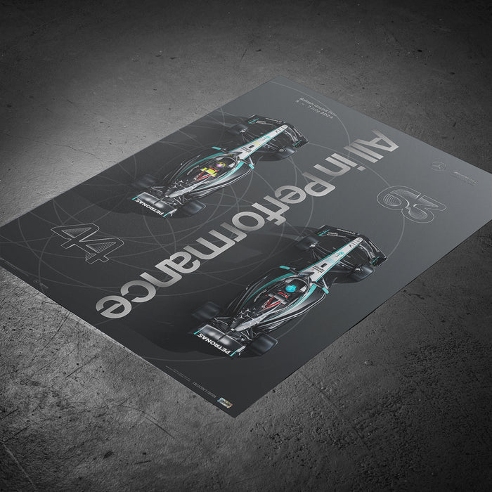 2024 British Grand Prix | Collector’s Edition | Large - Mercedes-AMG Petronas - Fueler™ - PROD01004981 - fueler.store - Poster