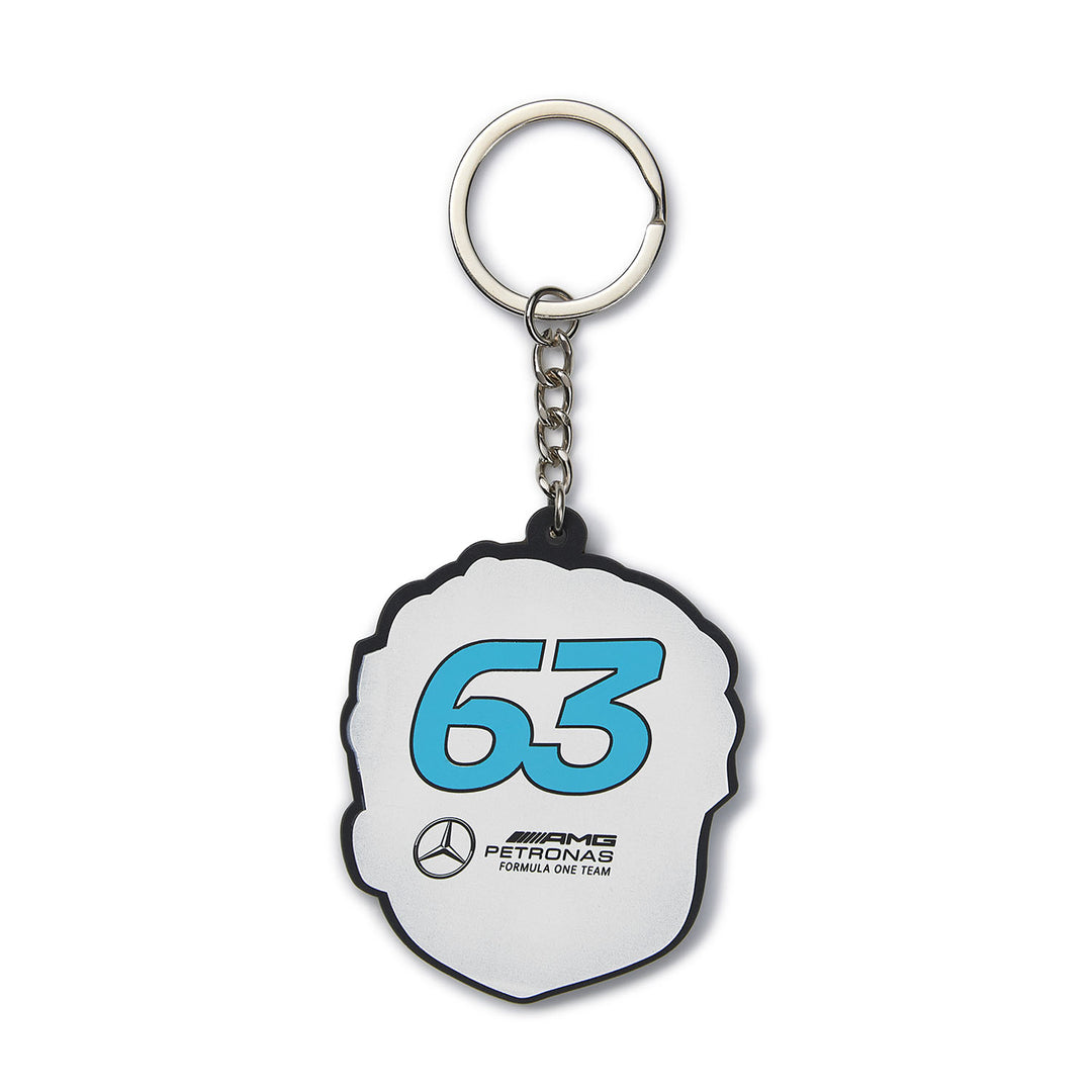 Mercedes-AMG Petronas - 2024 George Russel Caricature Keyring - Accessories & Gifts - Fueler™ 