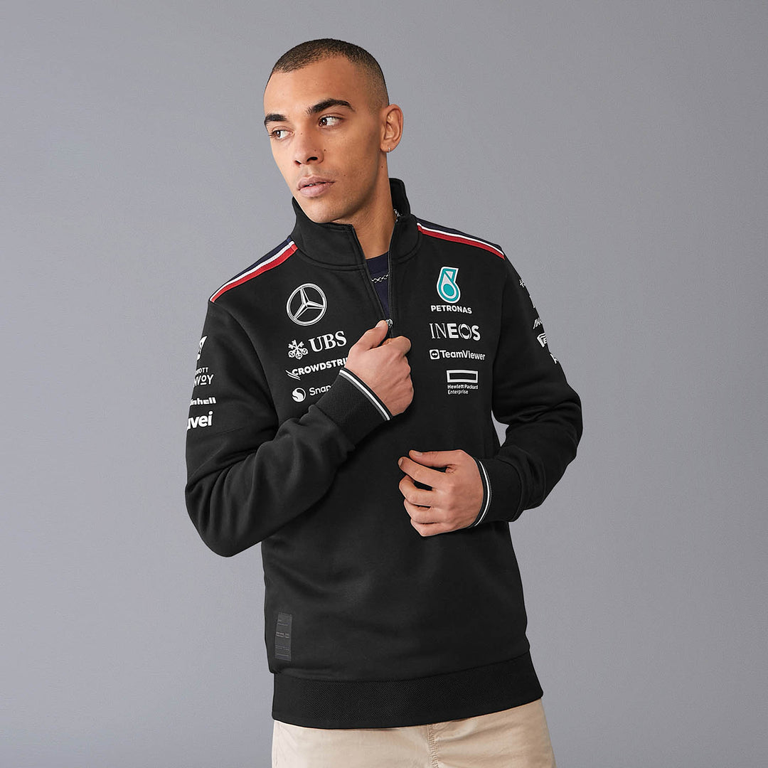 2024 Team Quarter Zip Midlayer - Mercedes-AMG Petronas - Fueler™ - 701227956001220 - fueler.store - Hoody