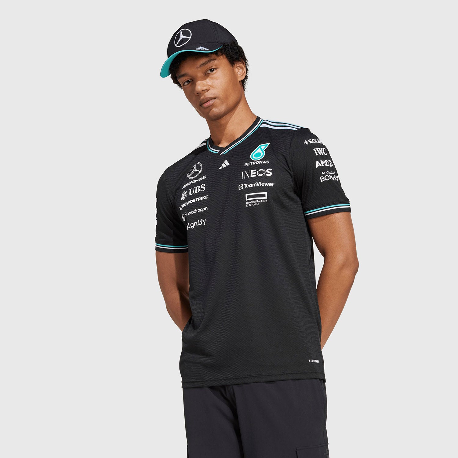2025 Authentic Driver T-Shirt - Mercedes-AMG Petronas - Fueler™ - JY2607-XS - fueler.store - T-Shirt
