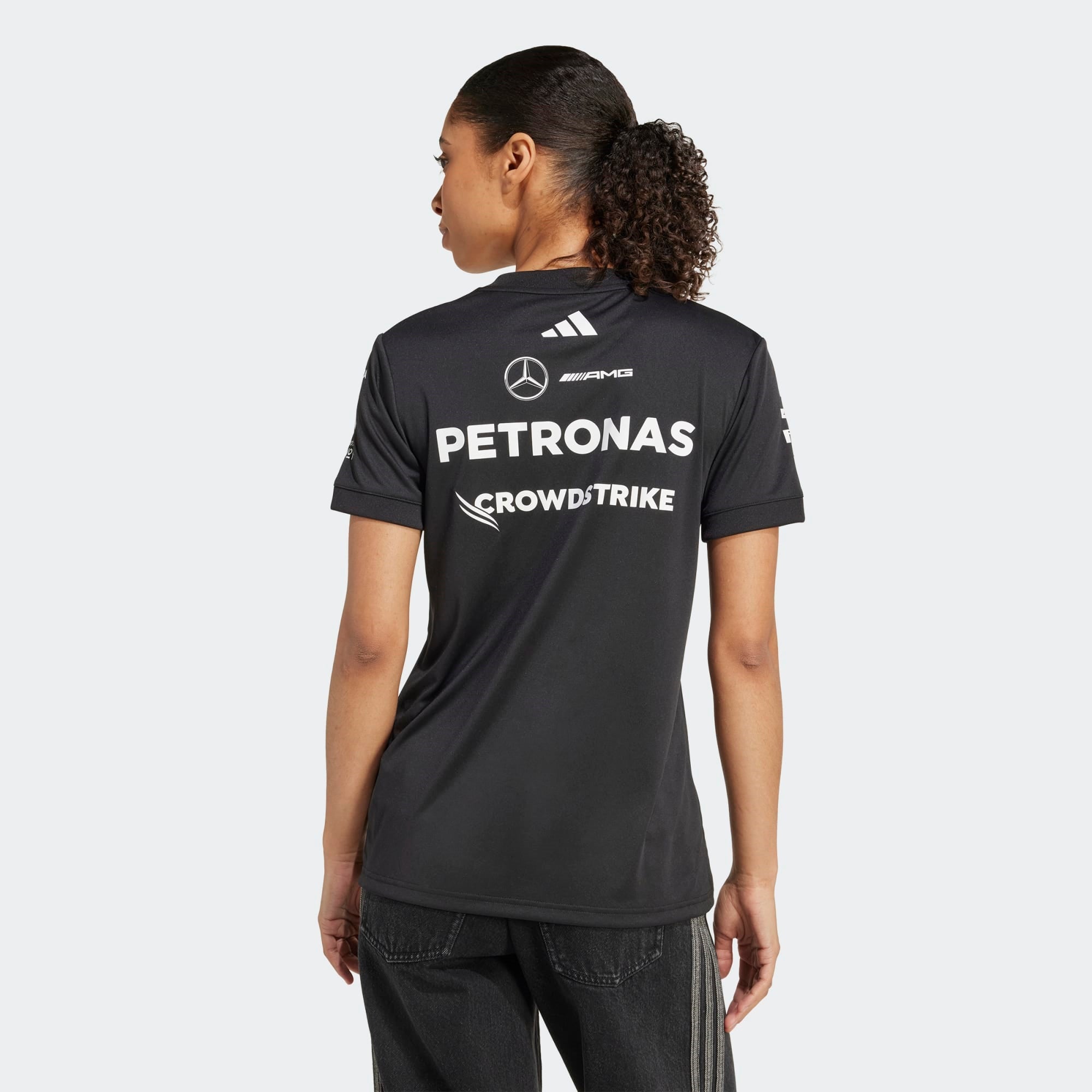 Mercedes-AMG Petronas 2025 Tシャツ Mercedes AMG Petronas adidas F1 2025 Team Driver T-Shirt – Schwarz