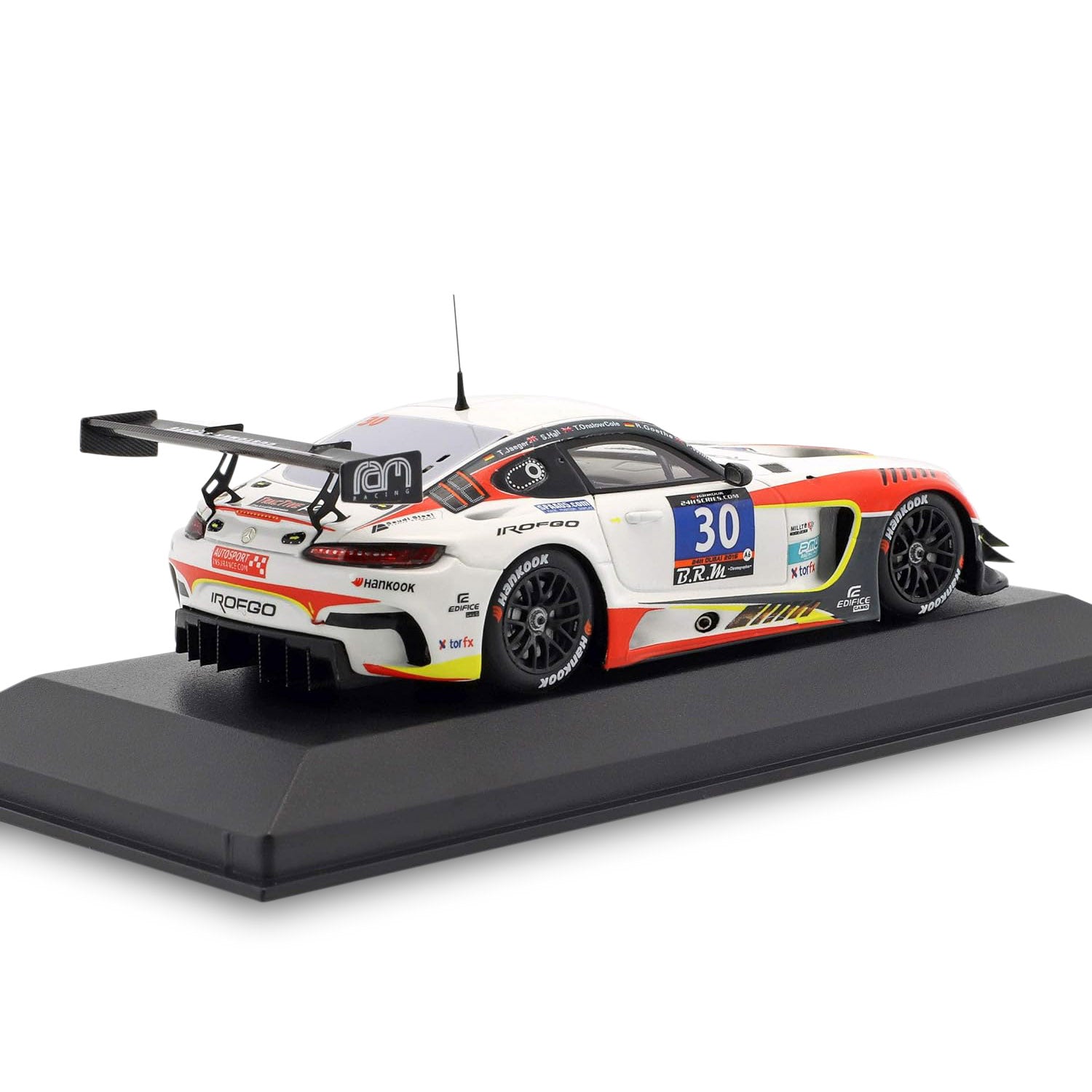 24H Dubai 2016 Team Ram AMG GT3 1:43 Minichamps Model Car - Mercedes-AMG Petronas - Fueler™ 