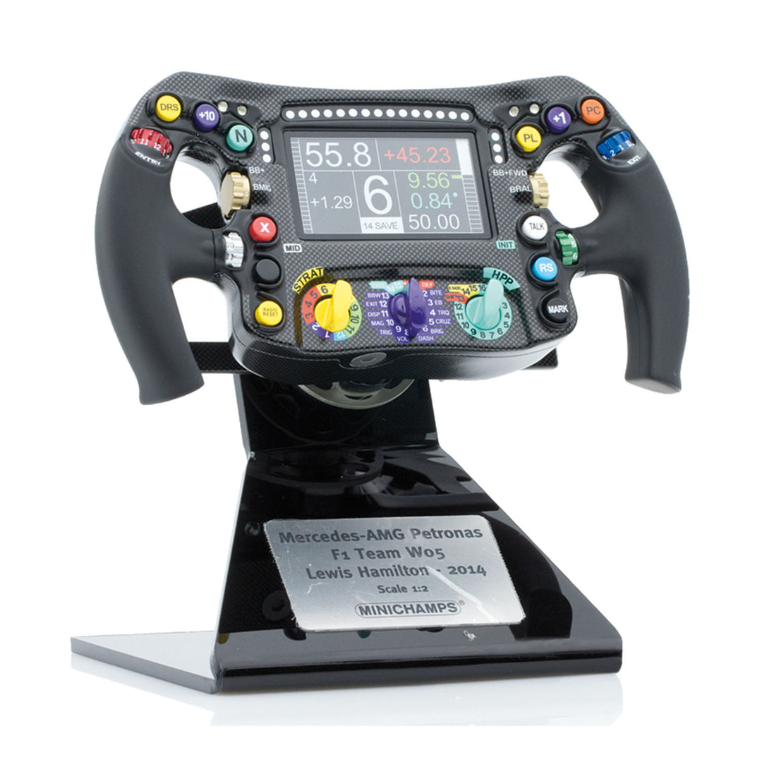 #44 Hamilton 2014 W05 Steering Wheel Replica 1:2 - Mercedes-AMG Petronas - Fueler™ - 247140044 - fueler.store - Collectibles