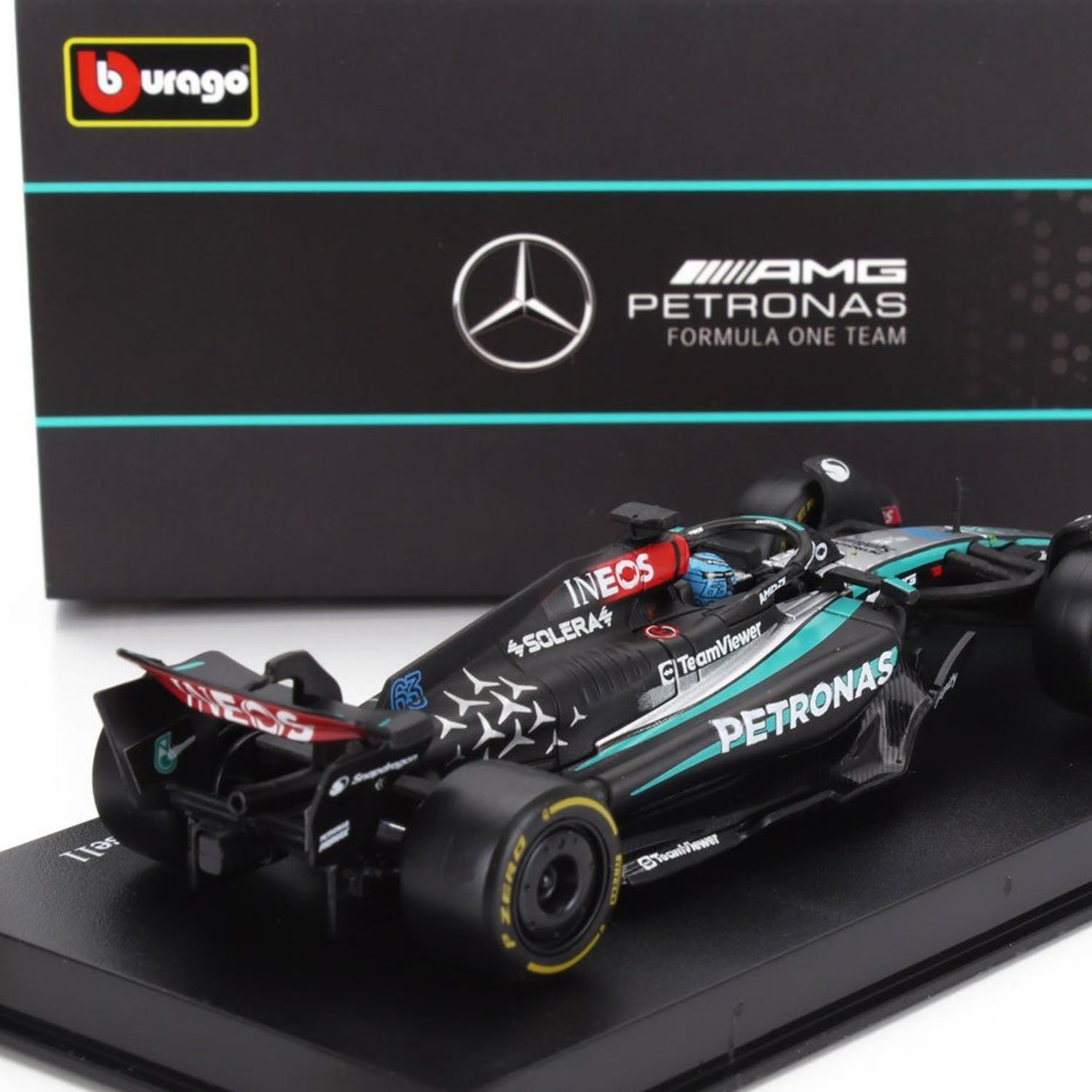 Mercedes-AMG Petronas - #63 Russell W15 2024 Season 1:43 Car Model - Car Model - Fueler™ 