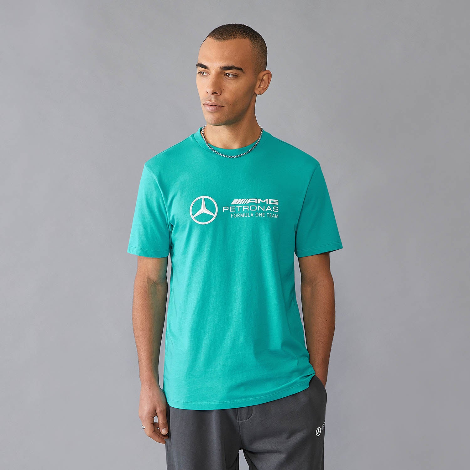 Large Logo T-Shirt - Mercedes-AMG Petronas - Fueler™ - 701227037003215 - fueler.store - T-Shirt