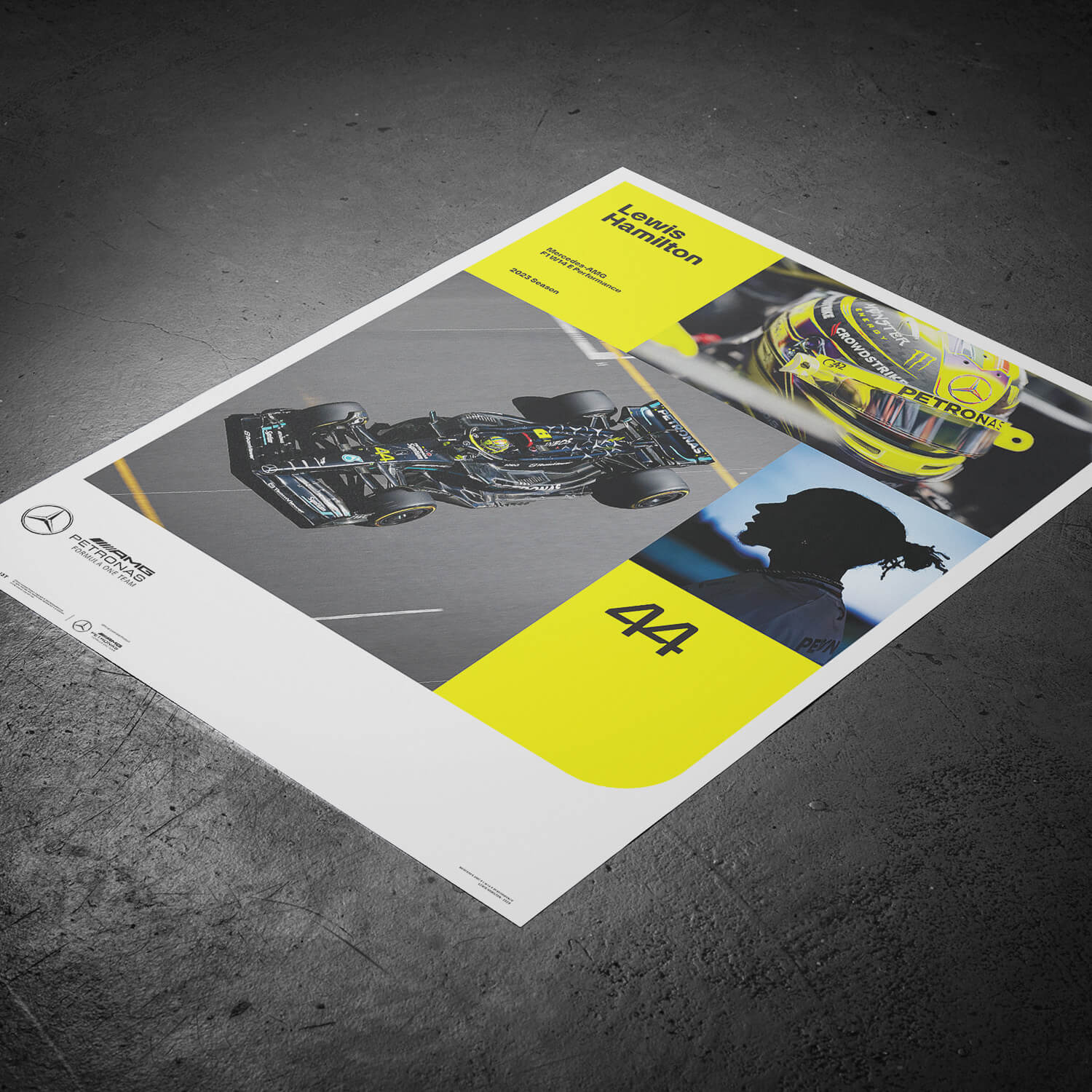 Lewis Hamilton - 2023 | Large - Mercedes-AMG Petronas - Fueler™ - PROD01004532 - fueler.store - Poster