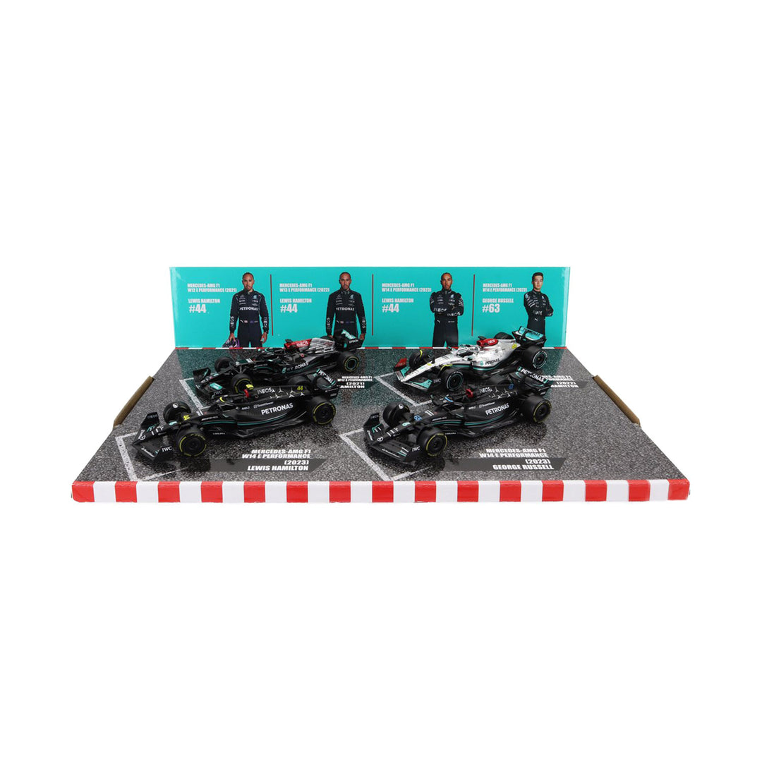 Mercedes-AMG Set of 4 1:43 Car Models - Mercedes-AMG Petronas - Fueler™ - BU38093-PACK4 - fueler.store - Collectibles