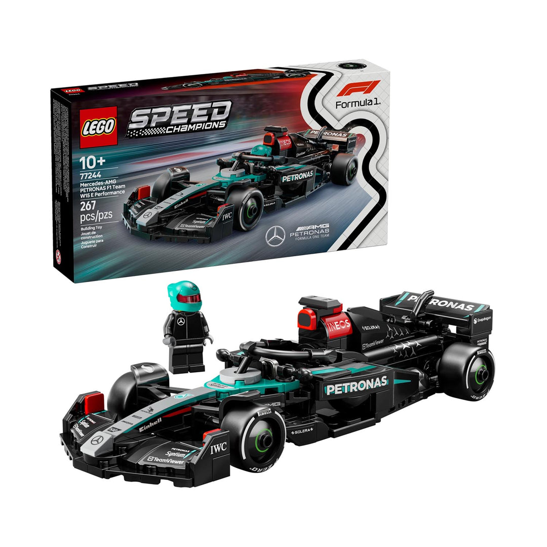 Mercedes AMG W15 EQ Performance 2024 1:25 Lego Car Model - Mercedes-AMG Petronas - Fueler™ - 77244 - fueler.store - Car Model