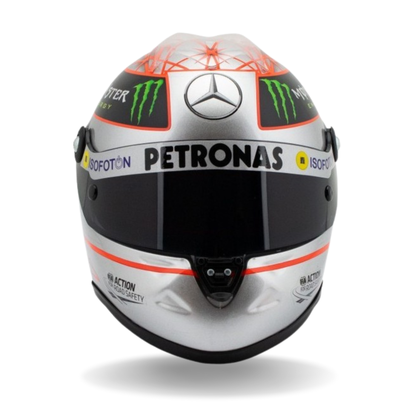 Michael Schumacher 2012 Platin Edition 1:2 Mini Helmet - Mercedes-AMG Petronas - Fueler store