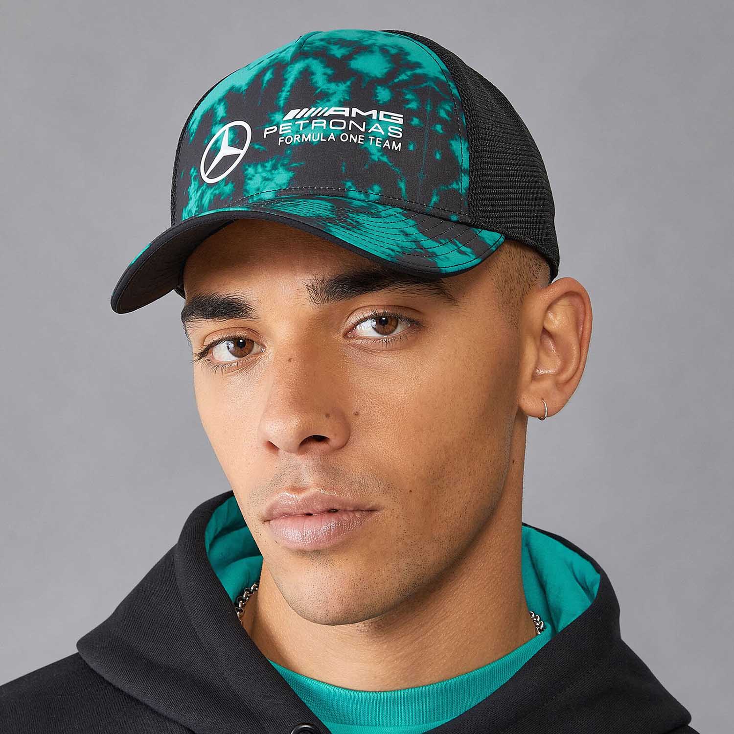 Tie Dye Trucker Cap - Mercedes-AMG Petronas - Fueler™ - 701227112001000 - fueler.store - Cap