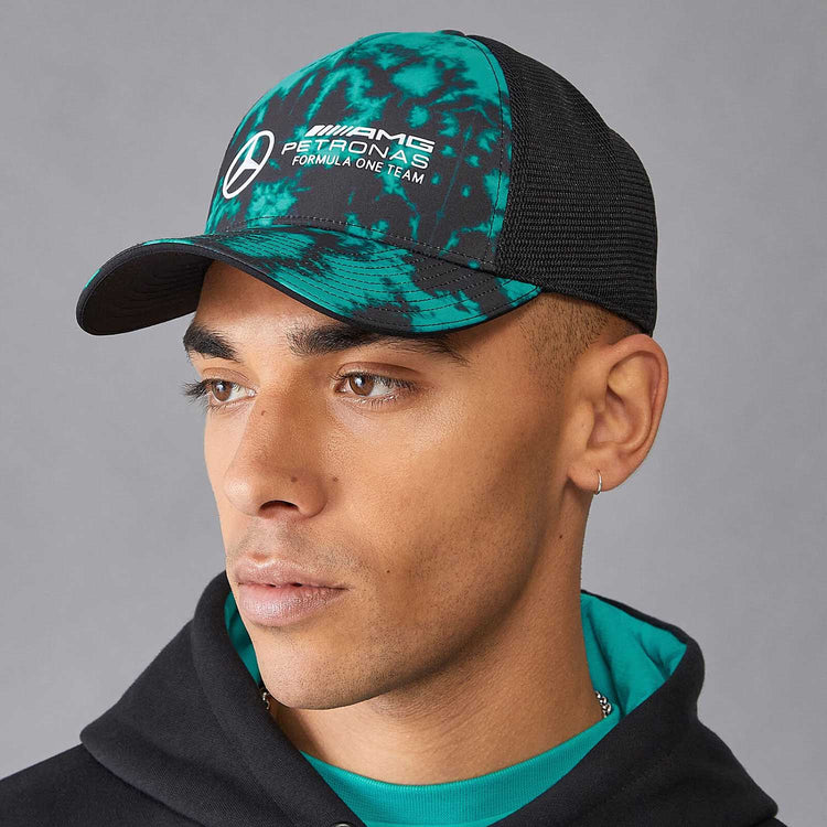 Tie Dye Trucker Cap - Mercedes-AMG Petronas - Fueler™ - 701227112001000 - fueler.store - Cap